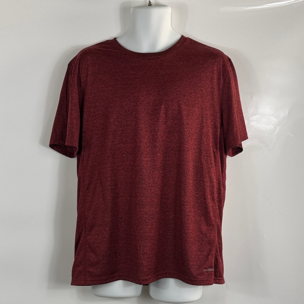 TEK GEAR™️ DRYTEK Heather Contender Men's Size L  Red/Black T-shirt